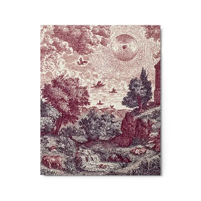 Pastoral Engraved Landscape | Art Print