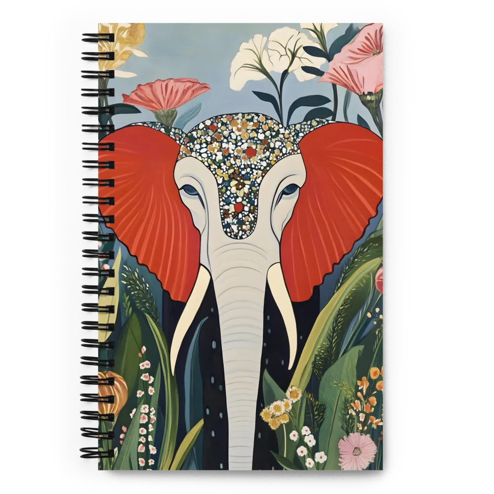 The Mosaic Elephant in the Jungle 
 Spiral Notebook | 140 pages