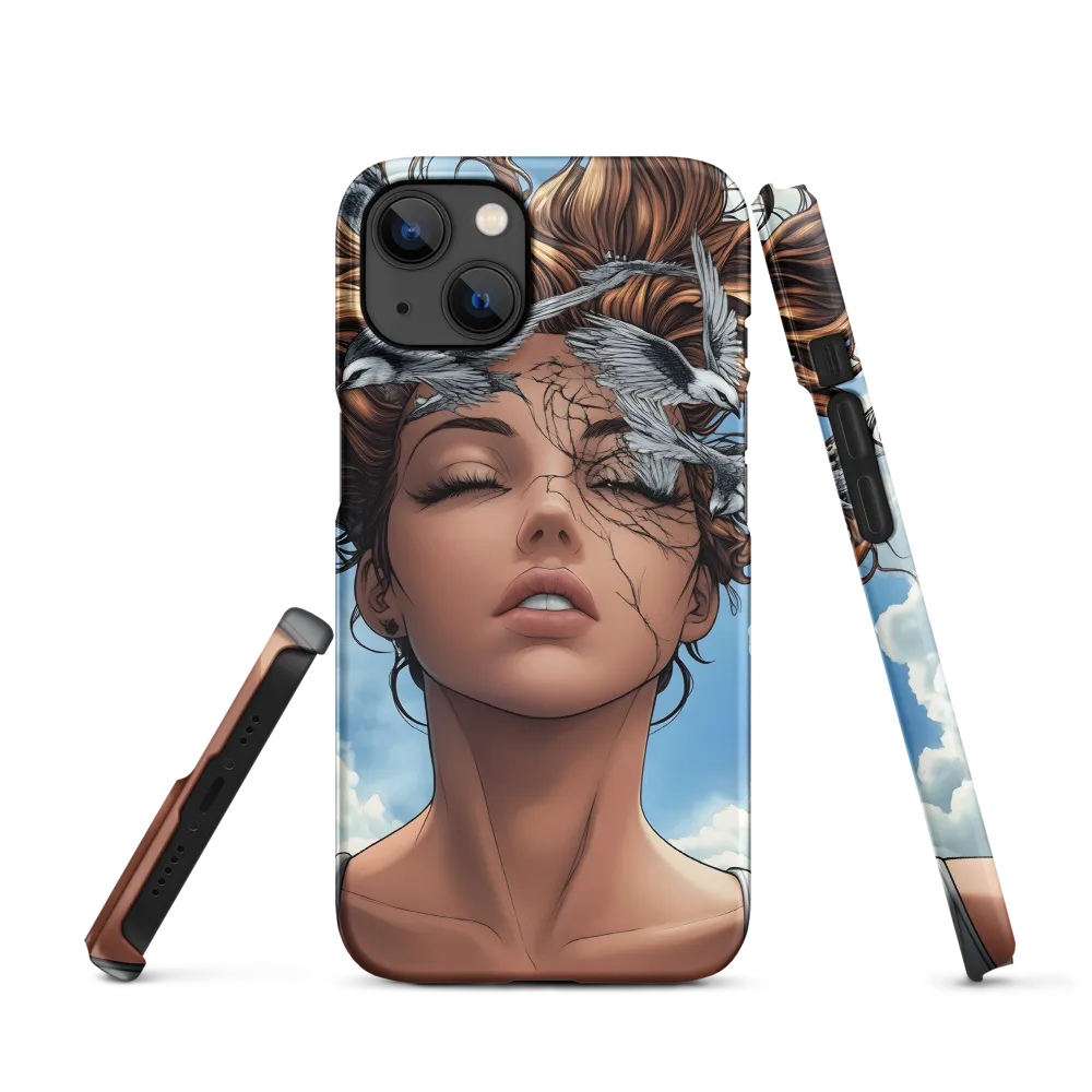 Surreal Woman with Birds | Phone Case