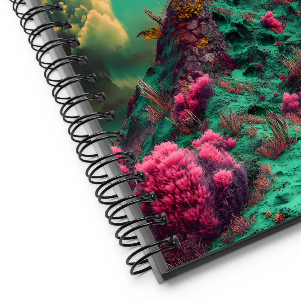 Lunar Bloomscape 
 Spiral Notebook | 140 pages