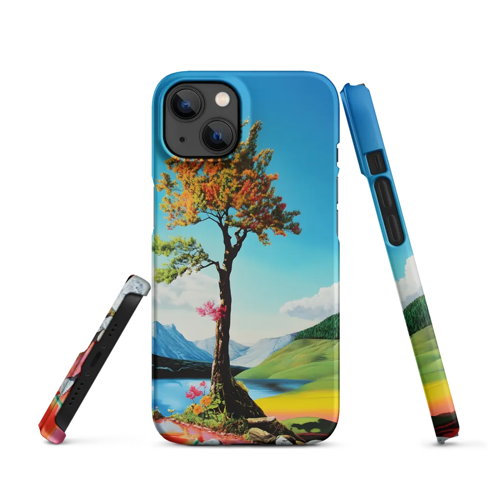 Vibrant Autumn Tree Landscape | Phone Case