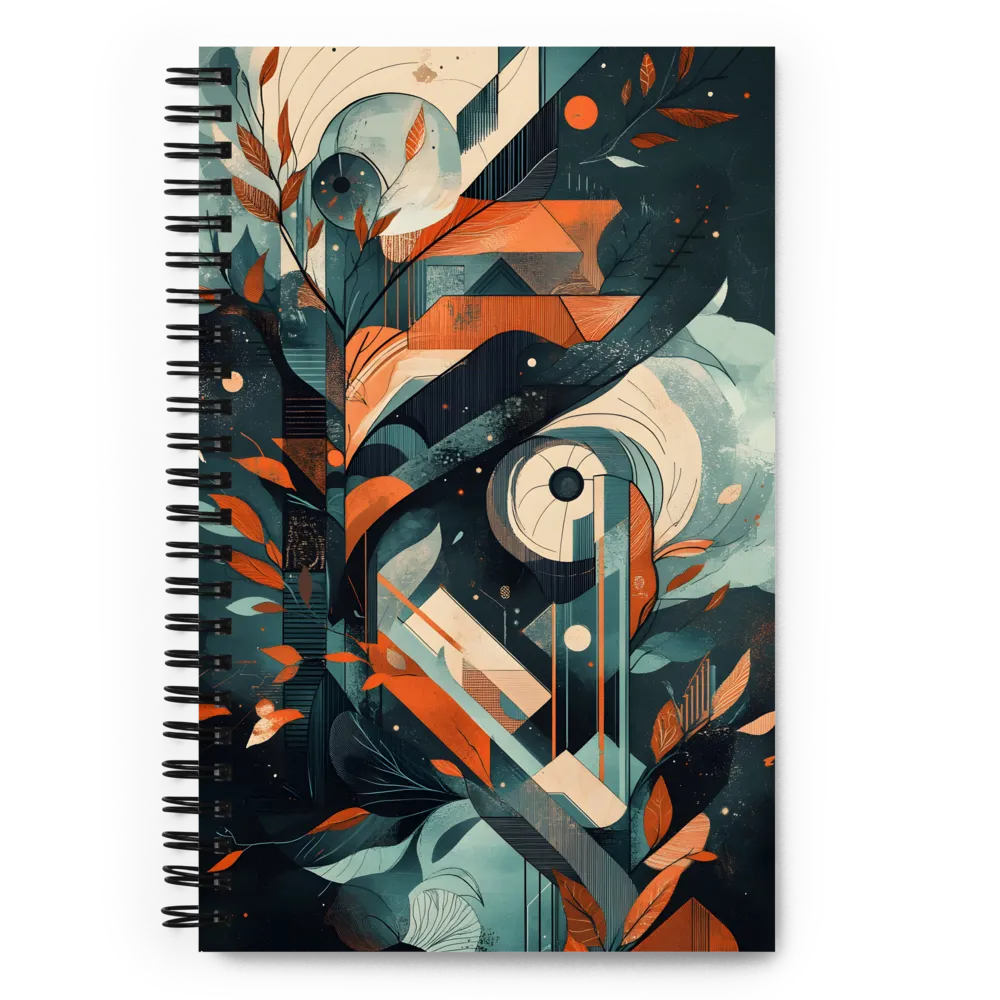 Geometric Abstraction with Organic Forms 
 Spiral Notebook | 140 pages