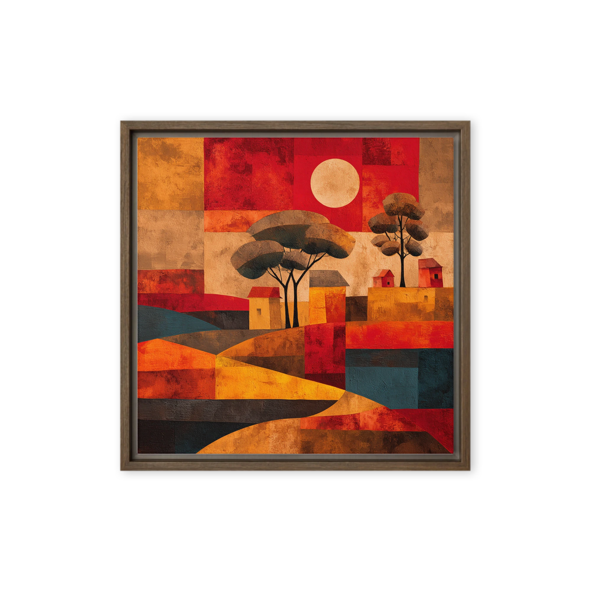 Abstract Village Landscape