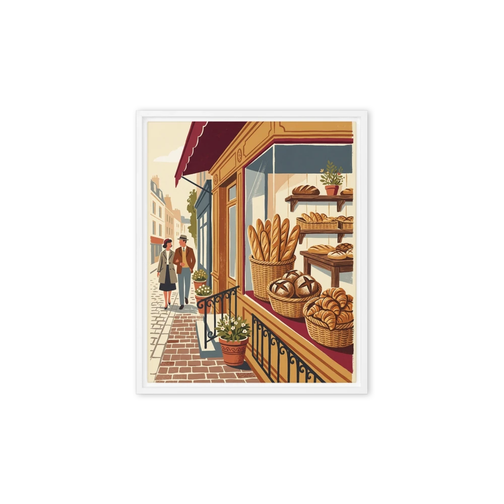 Parisian Bakery Scene | Art Print