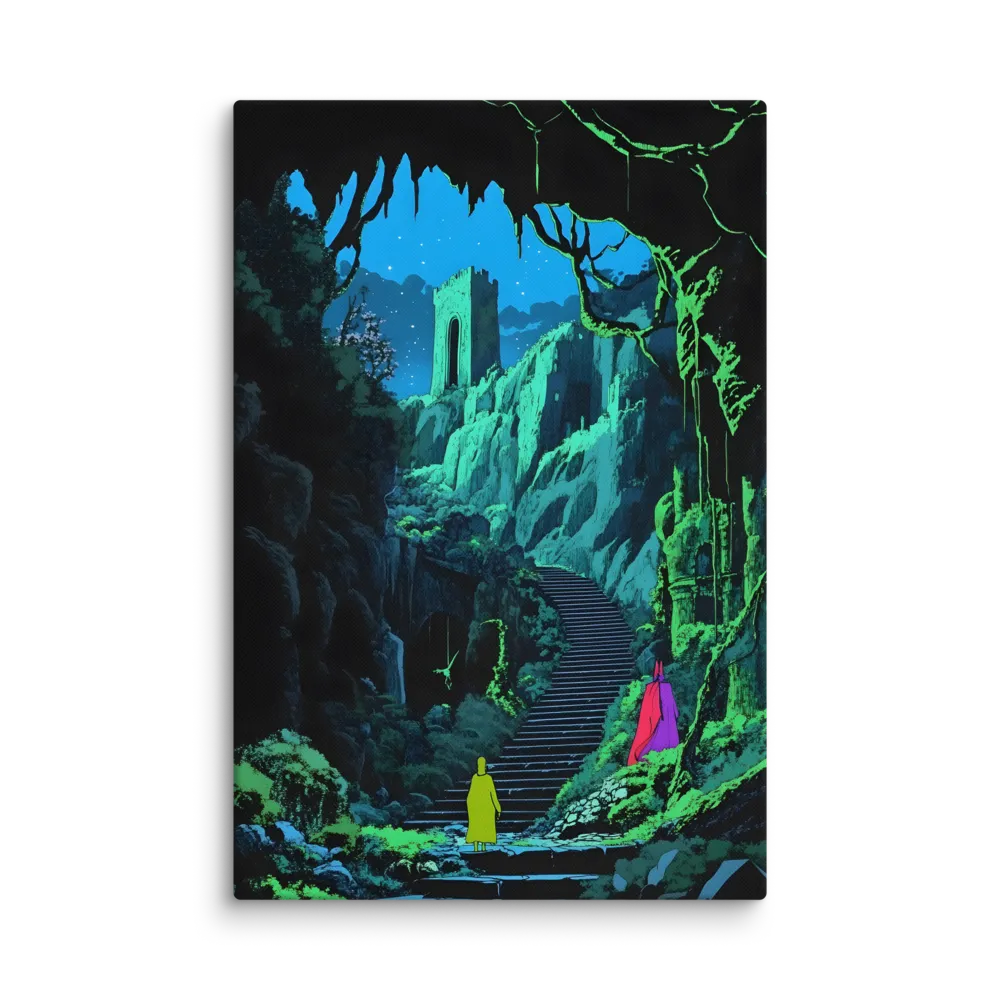 Journey to the Neon Castle 
 Canvas | 40″x 60″
