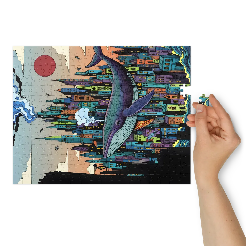 Sky Whale City | Jigsaw Puzzles