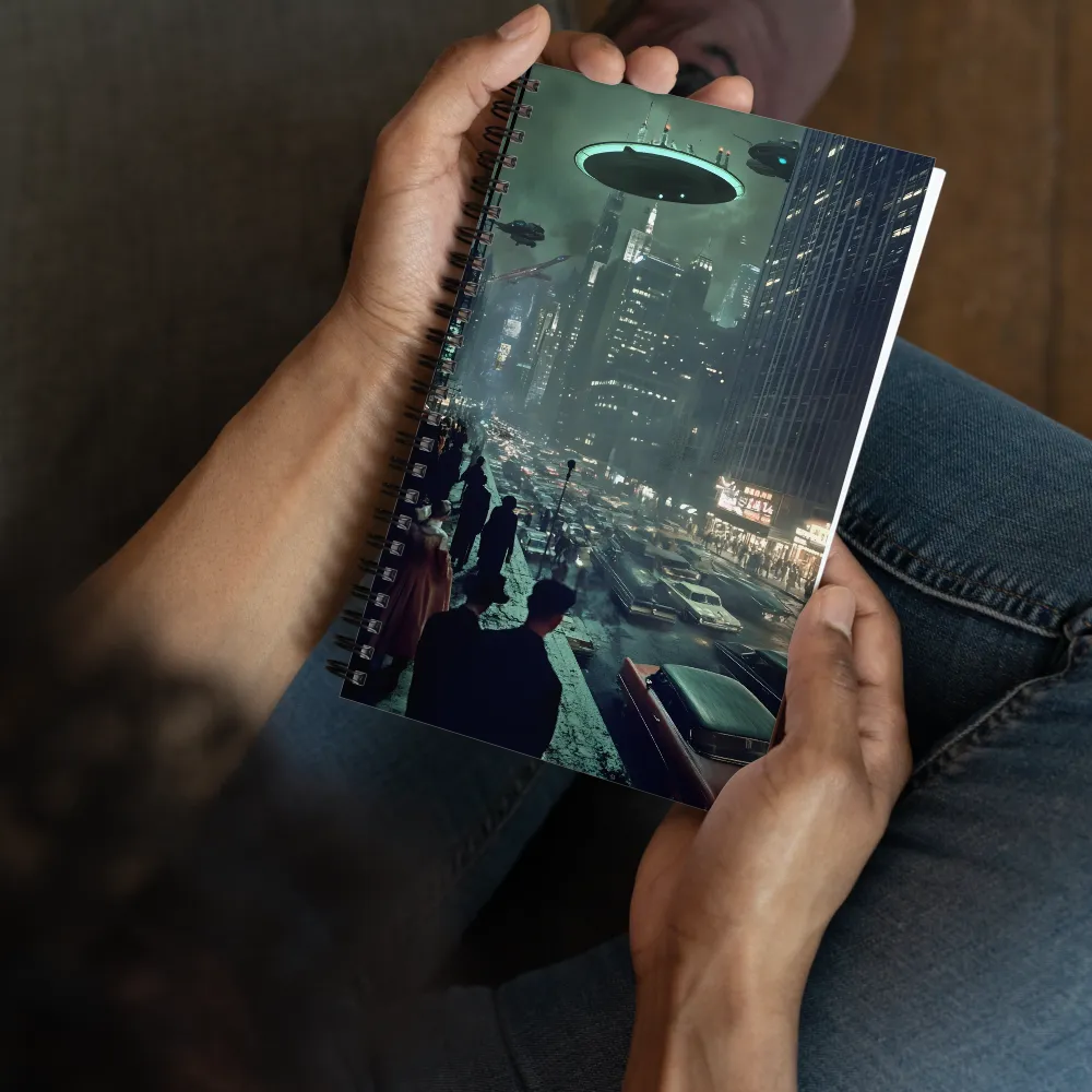 Neo-Noir Urban Future 
 Spiral Notebook | 140 pages