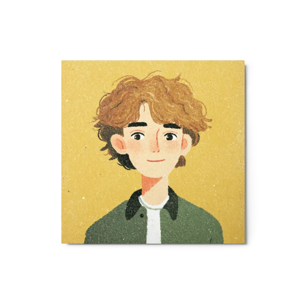Boy with Curly Hair | Art Print