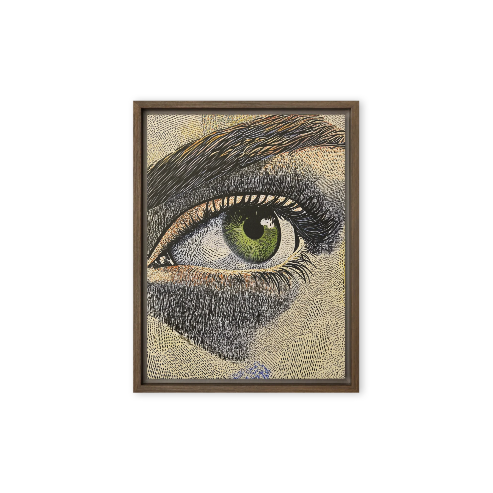 Green Eye Screen Print — Front