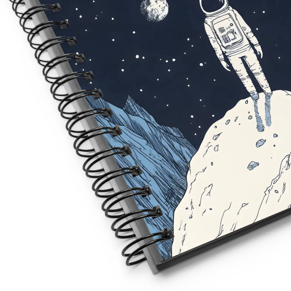 Astronaut's Cosmic Gaze 
 Spiral Notebook | 140 pages