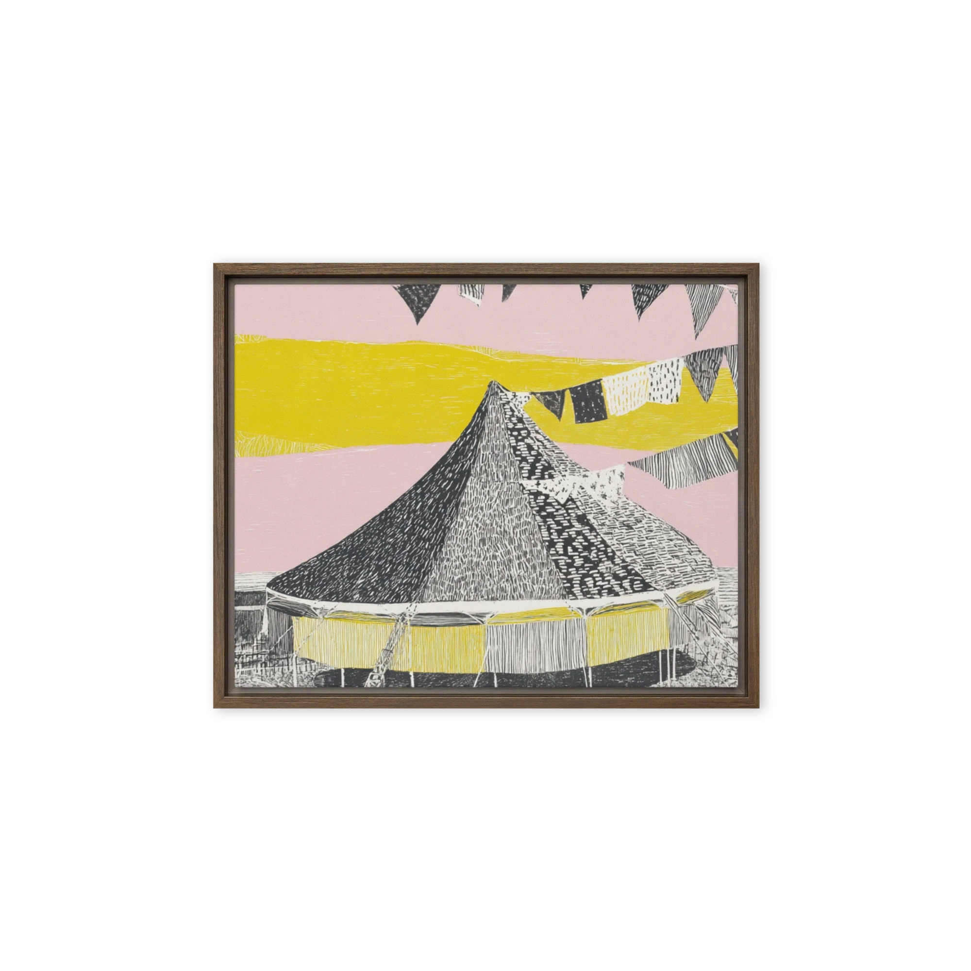 The Big Top Under Bunting | Art Print
