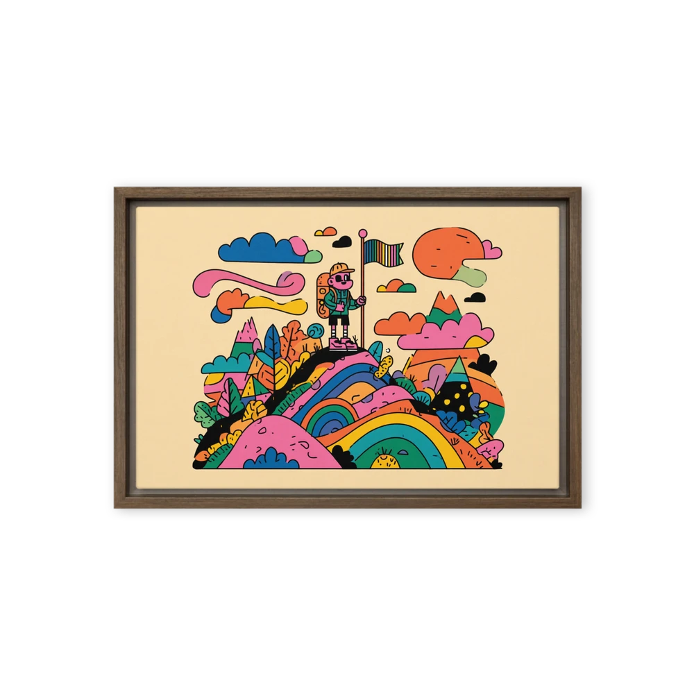 Summit Rainbow Flag | Art Print
