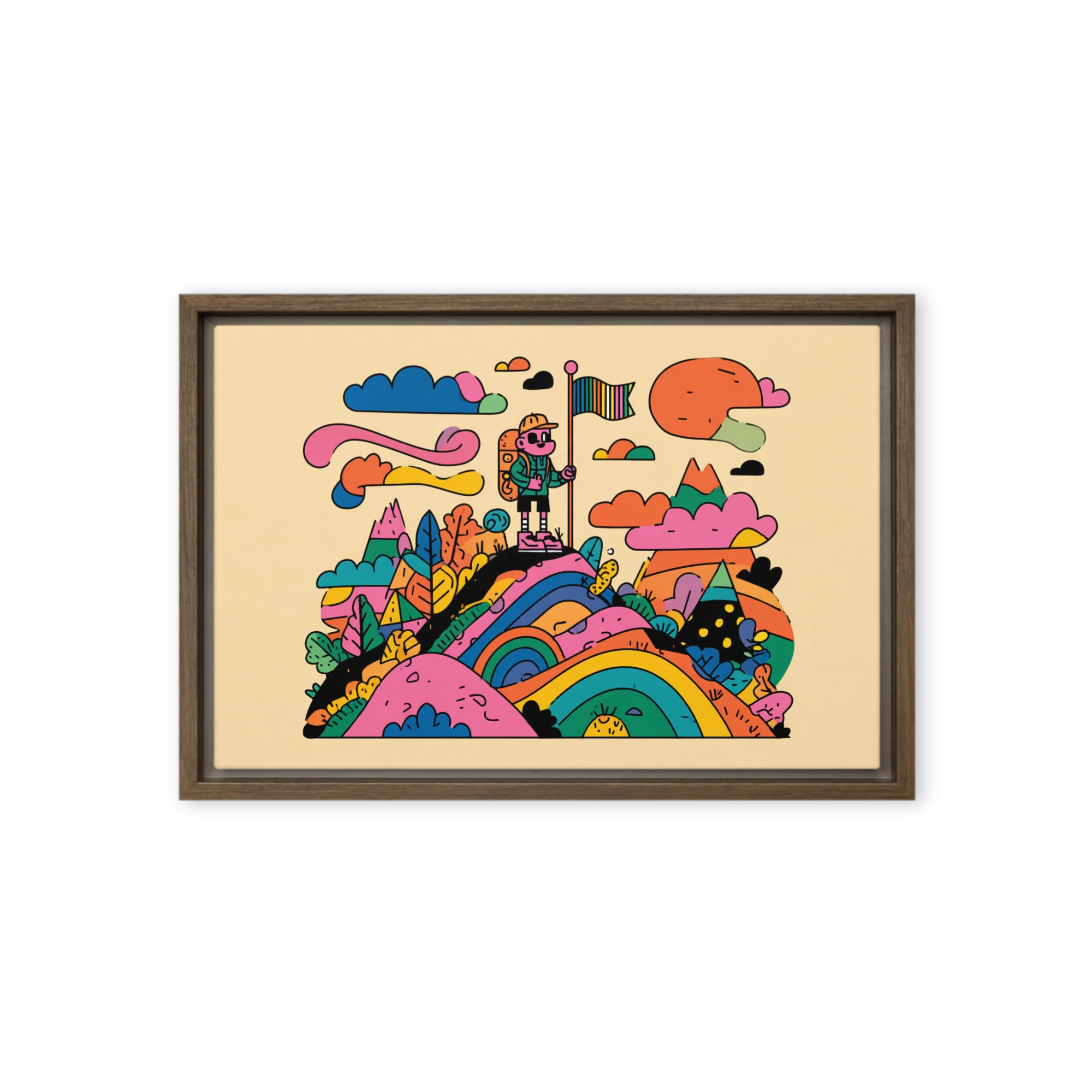 Summit Rainbow Flag | Art Print