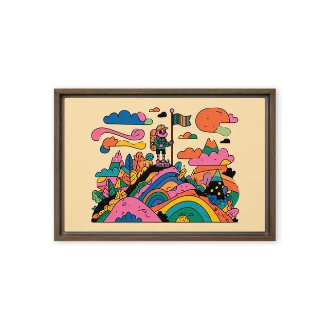 Summit Rainbow Flag | Art Print
