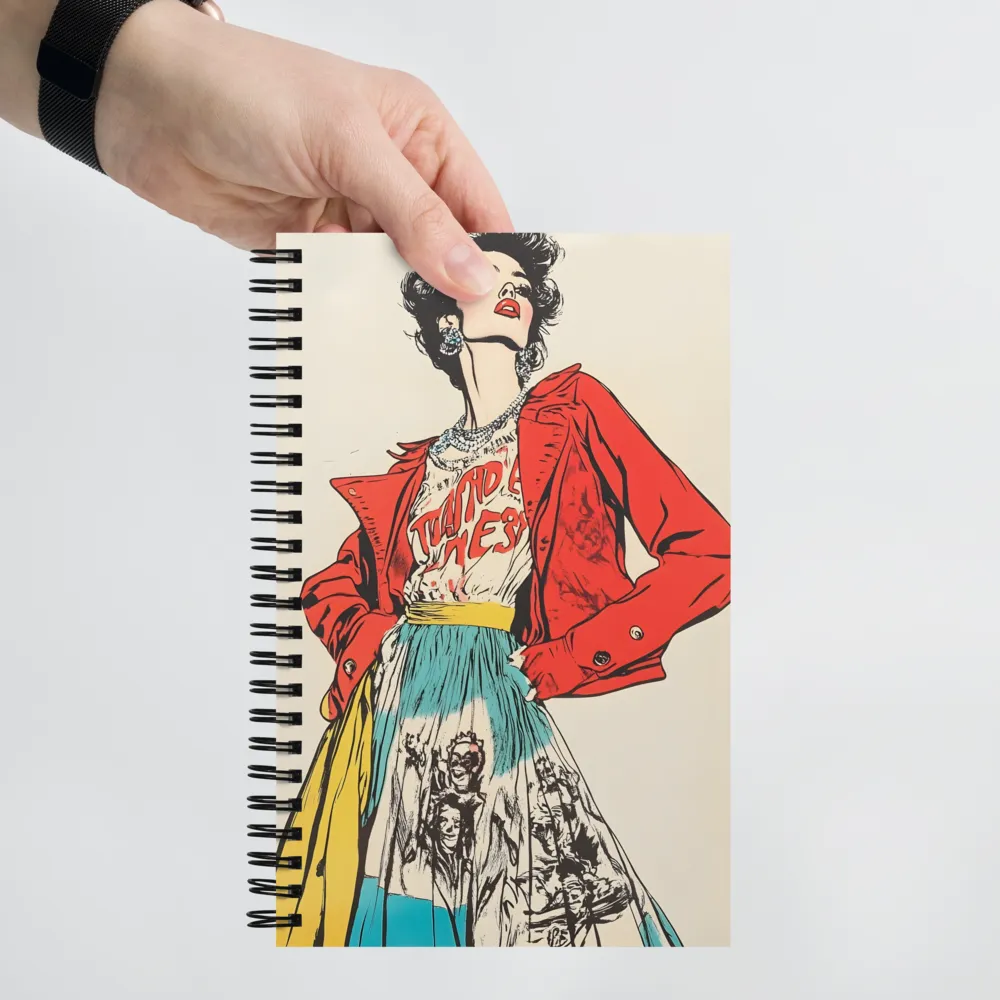 Pop Art Elegance 
 Spiral Notebook | 140 pages