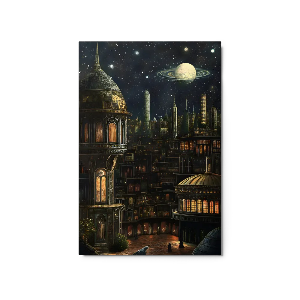 Celestial Gothic Cityscape 
 Canvas | 12″x 18″