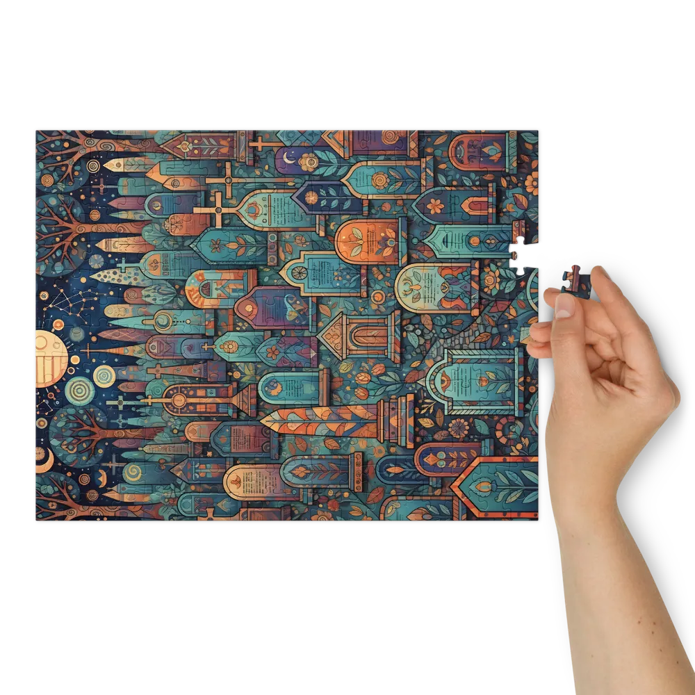 Moonlit Memorial 
 Jigsaw Puzzle in Tin Box