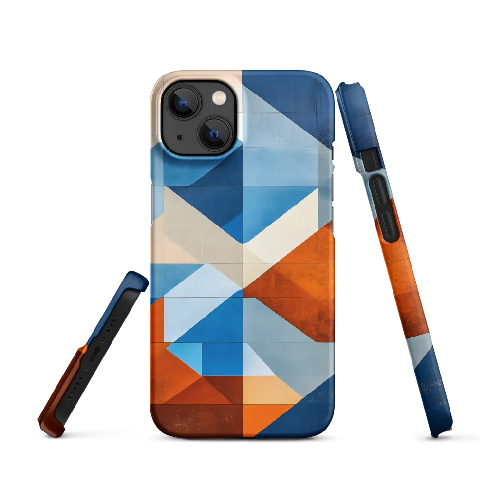 Geometric Abstract Mural of Mountains | Phone Case