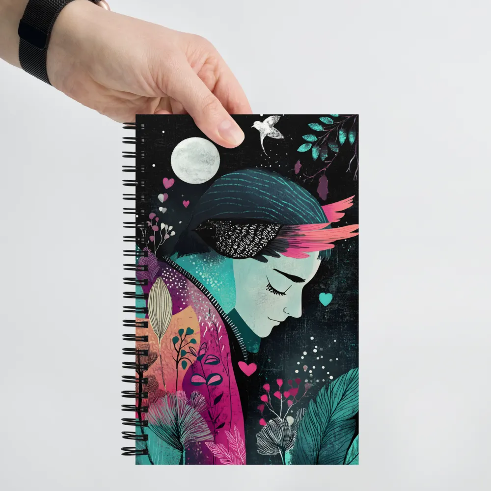 Midnight Bloom Reverie 
 Spiral Notebook | 140 pages
