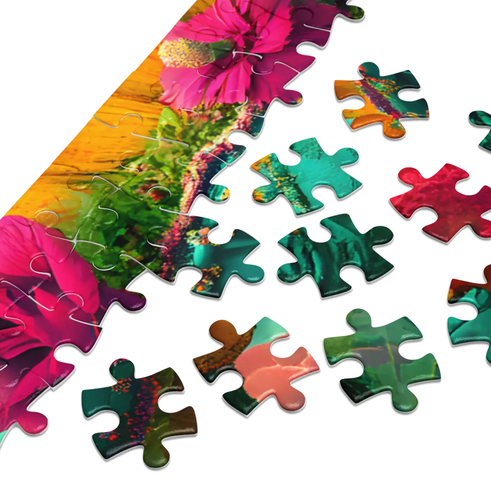 Enchanting Floral Muse 
 Jigsaw Puzzle in Tin Box