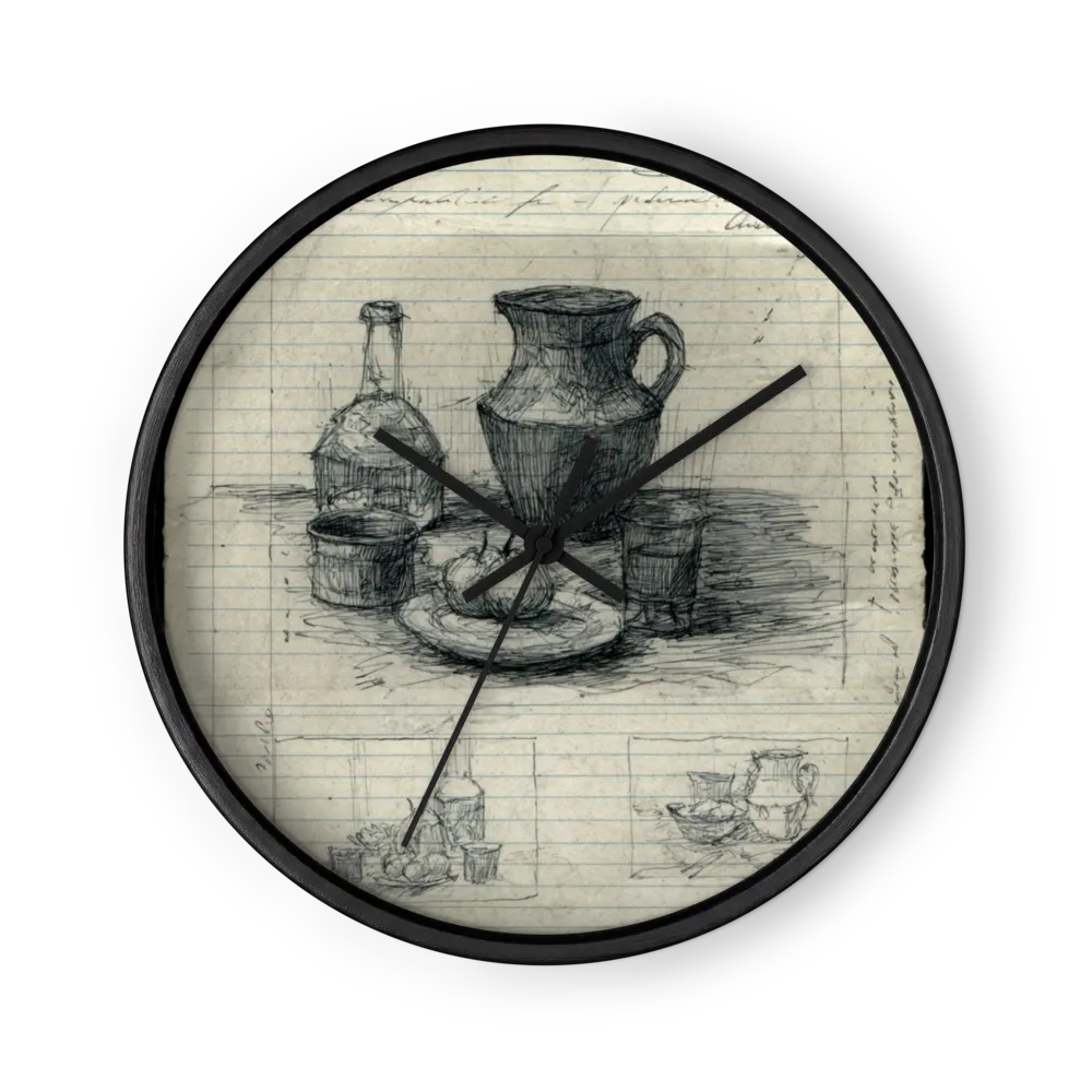 Still Life with Pitcher Study | Wall Clock