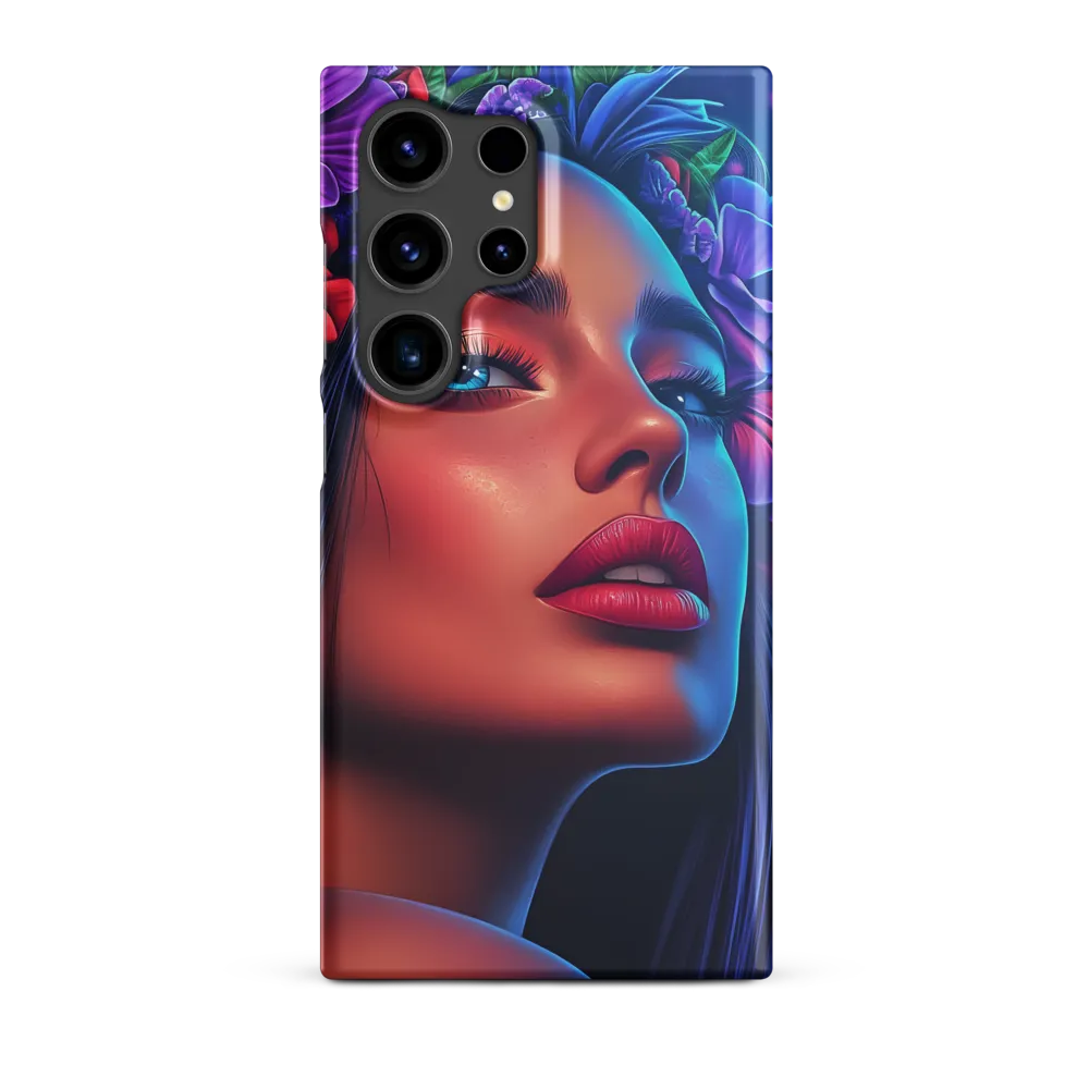 Portrait of a Woman with Floral Crown | Phone Case