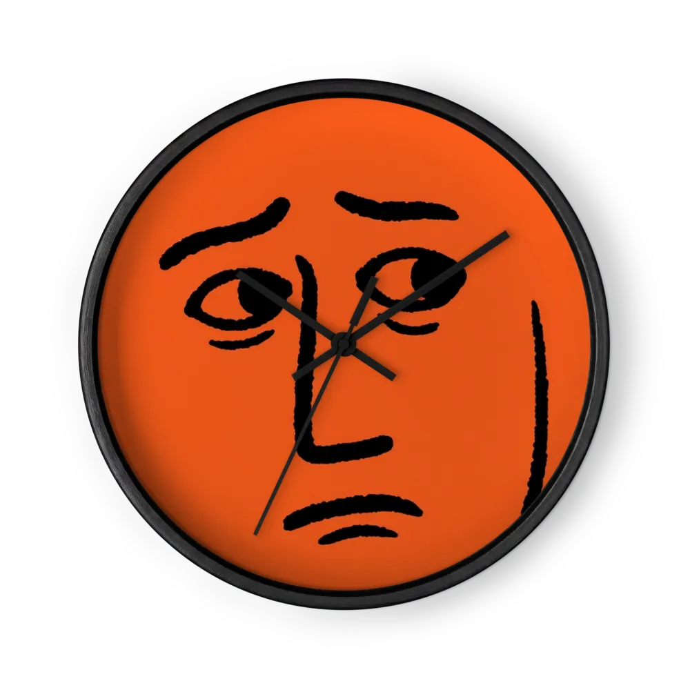 Worried Expression | Wall Clock