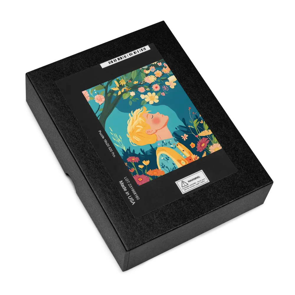 Floral Contemplation 
 Jigsaw Puzzle in Tin Box