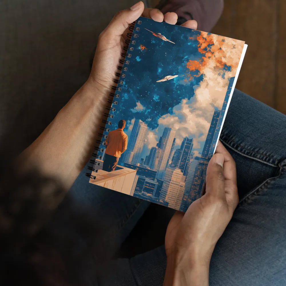 Urban Cosmic Gaze 
 Spiral Notebook | 140 pages