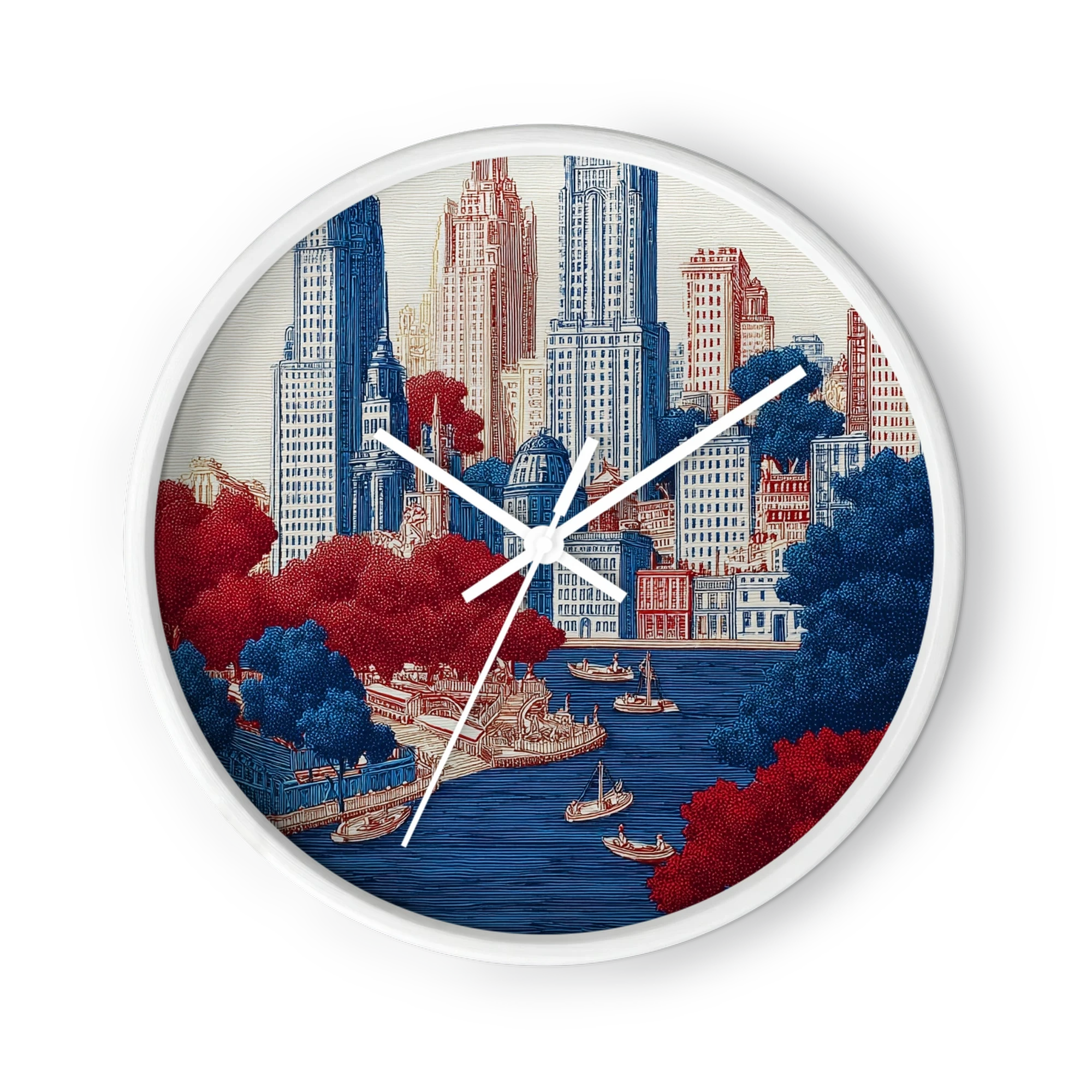 Red and Blue Metropolis