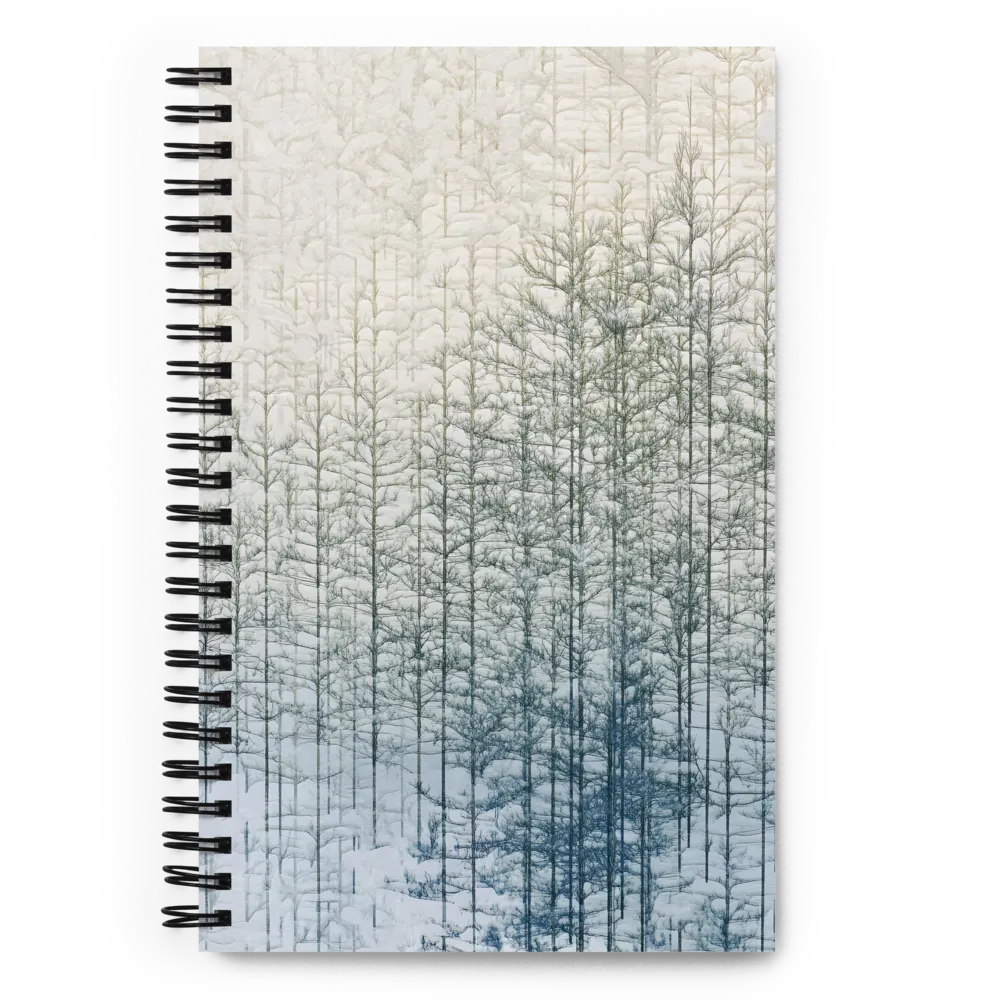 Winter's Abstract Canopy 
 Spiral Notebook | 140 pages
