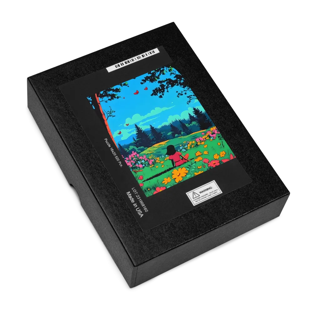 Vibrant Meadow Solitude 
 Jigsaw Puzzle