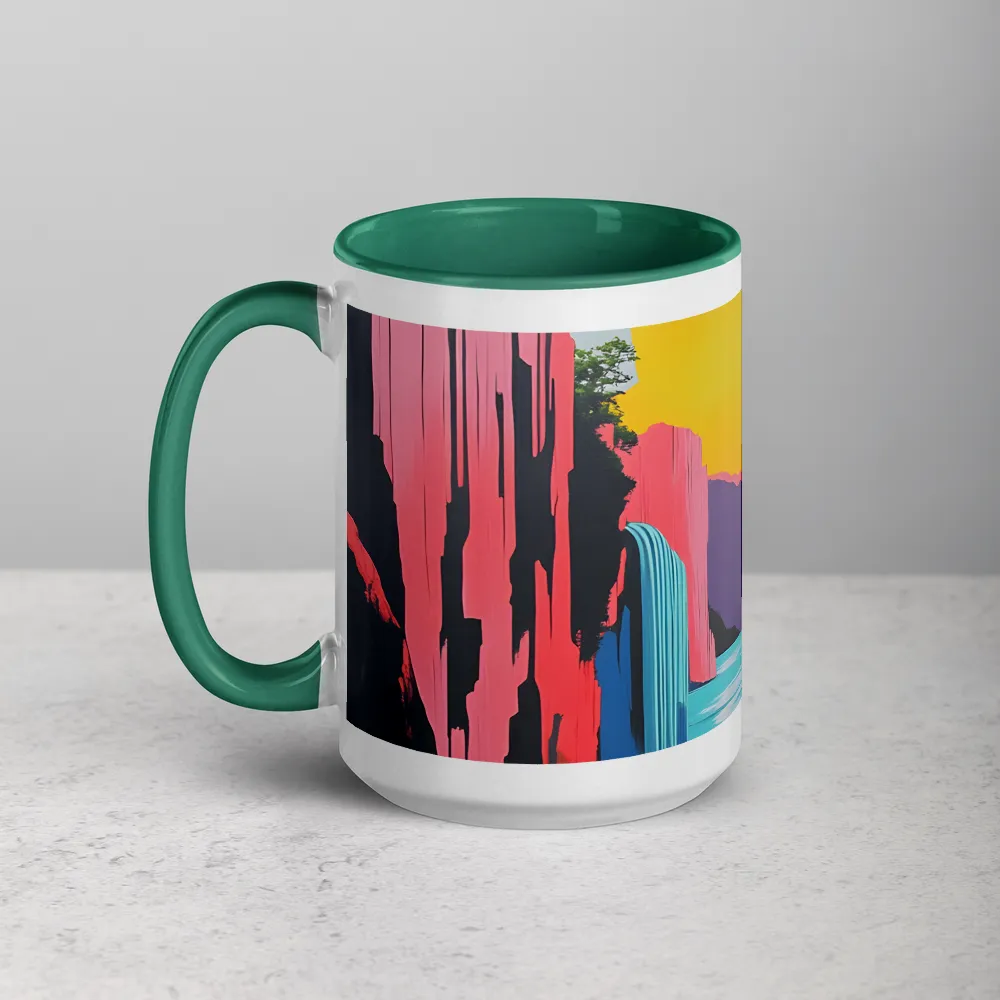 Twin Suns Canyon 
 Mug with Green inside