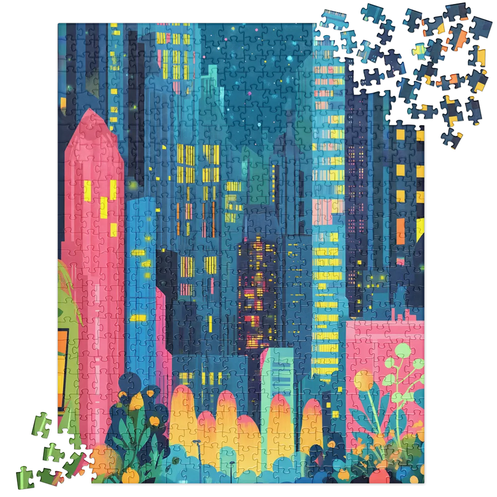 Nightfall in the City 
 Jigsaw Puzzle