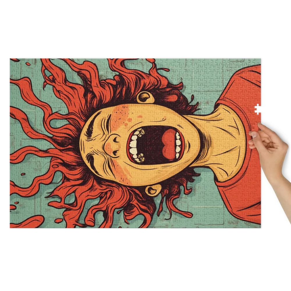 Screaming Girl Illustration | Jigsaw Puzzle (252/520 pieces)