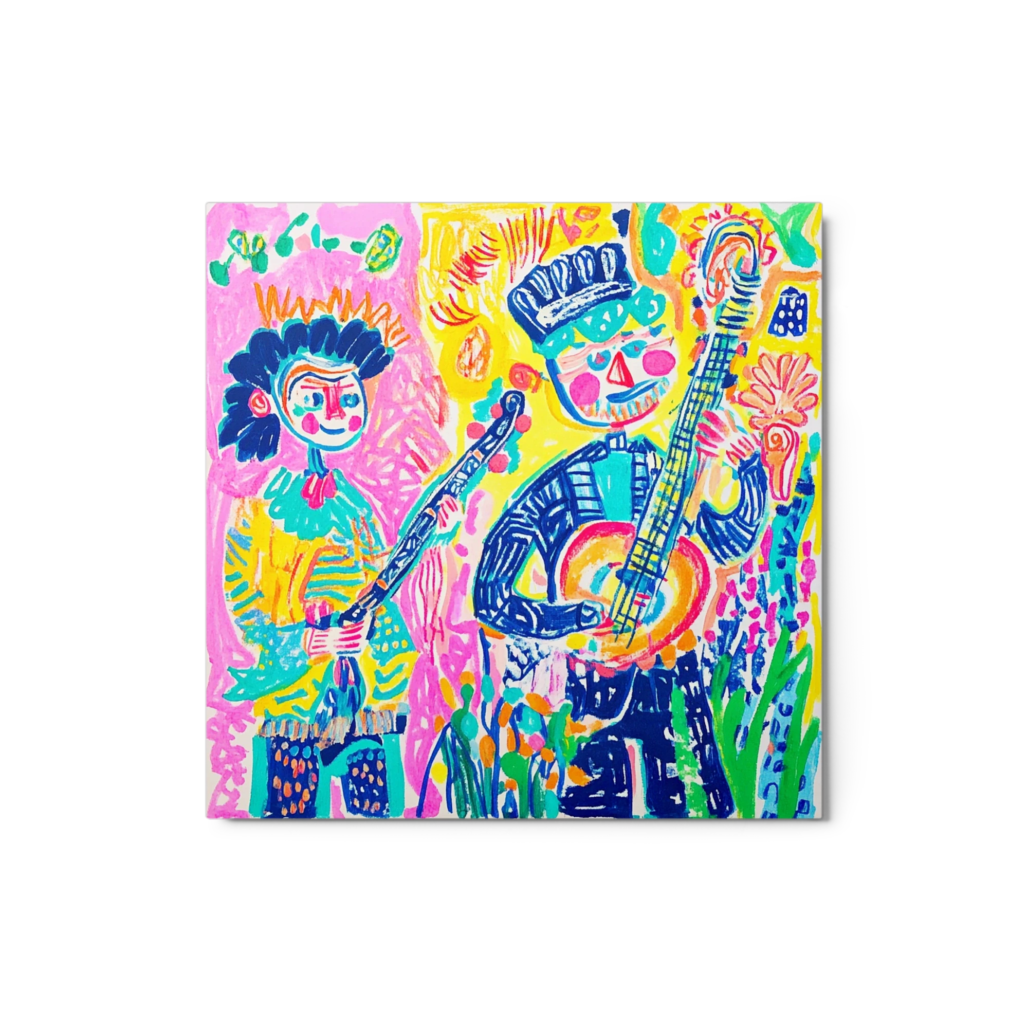 Two Colorful Musicians