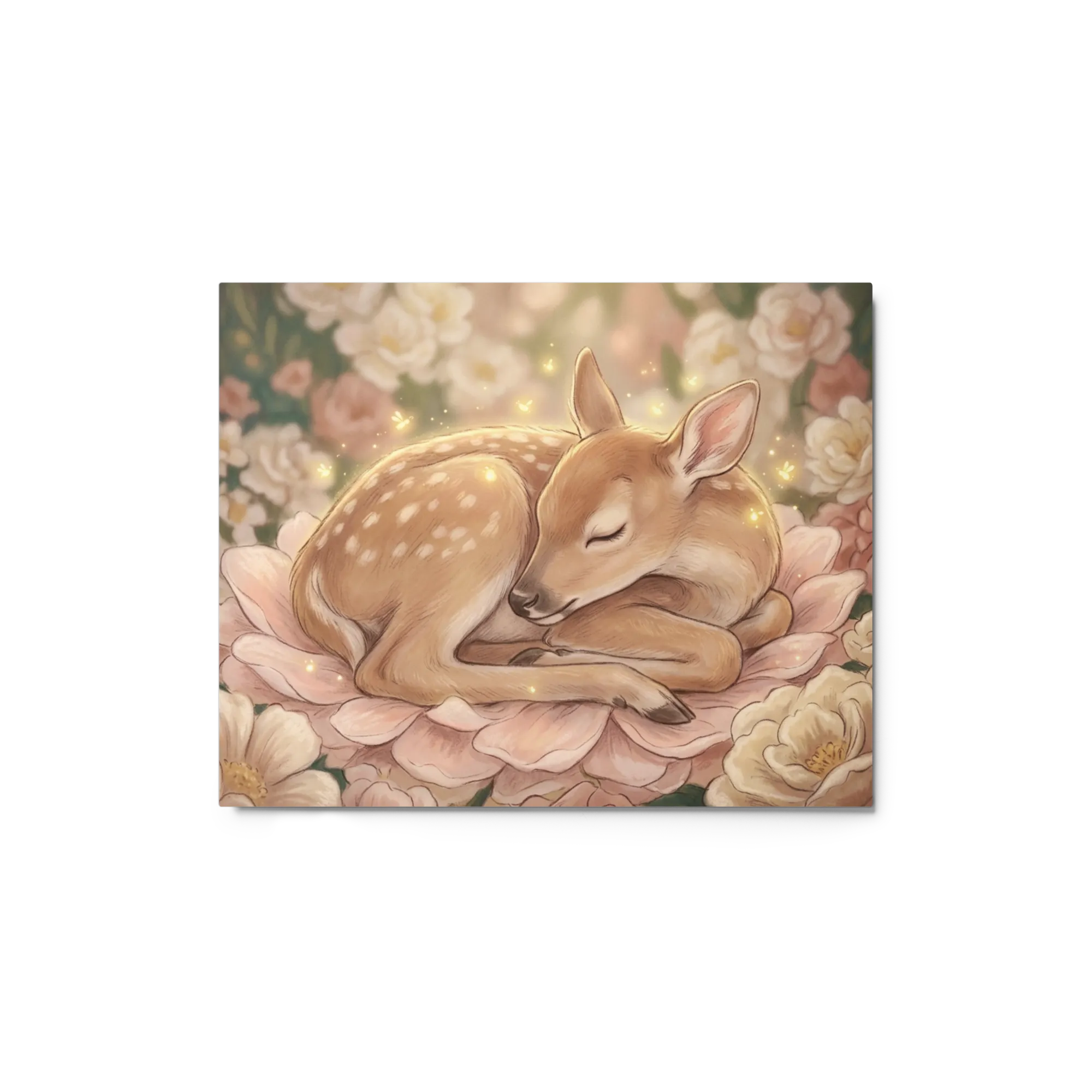 Slumbering Fawn 
 Metal Print | 20″x 30″