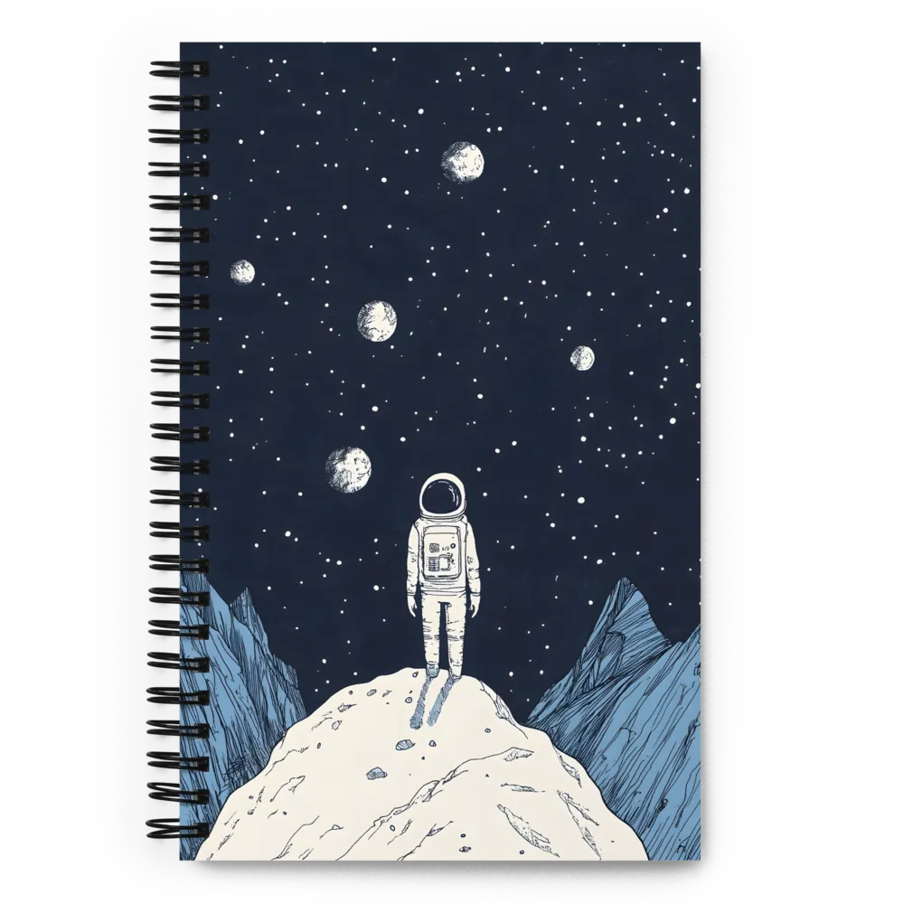 Astronaut's Cosmic Gaze 
 Spiral Notebook | 140 pages