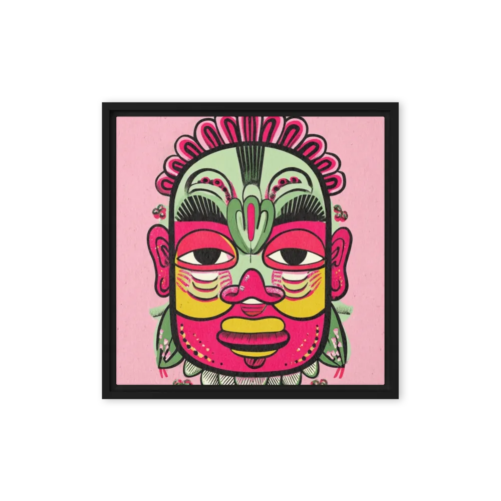Vibrant Totemic Mask | Art Print