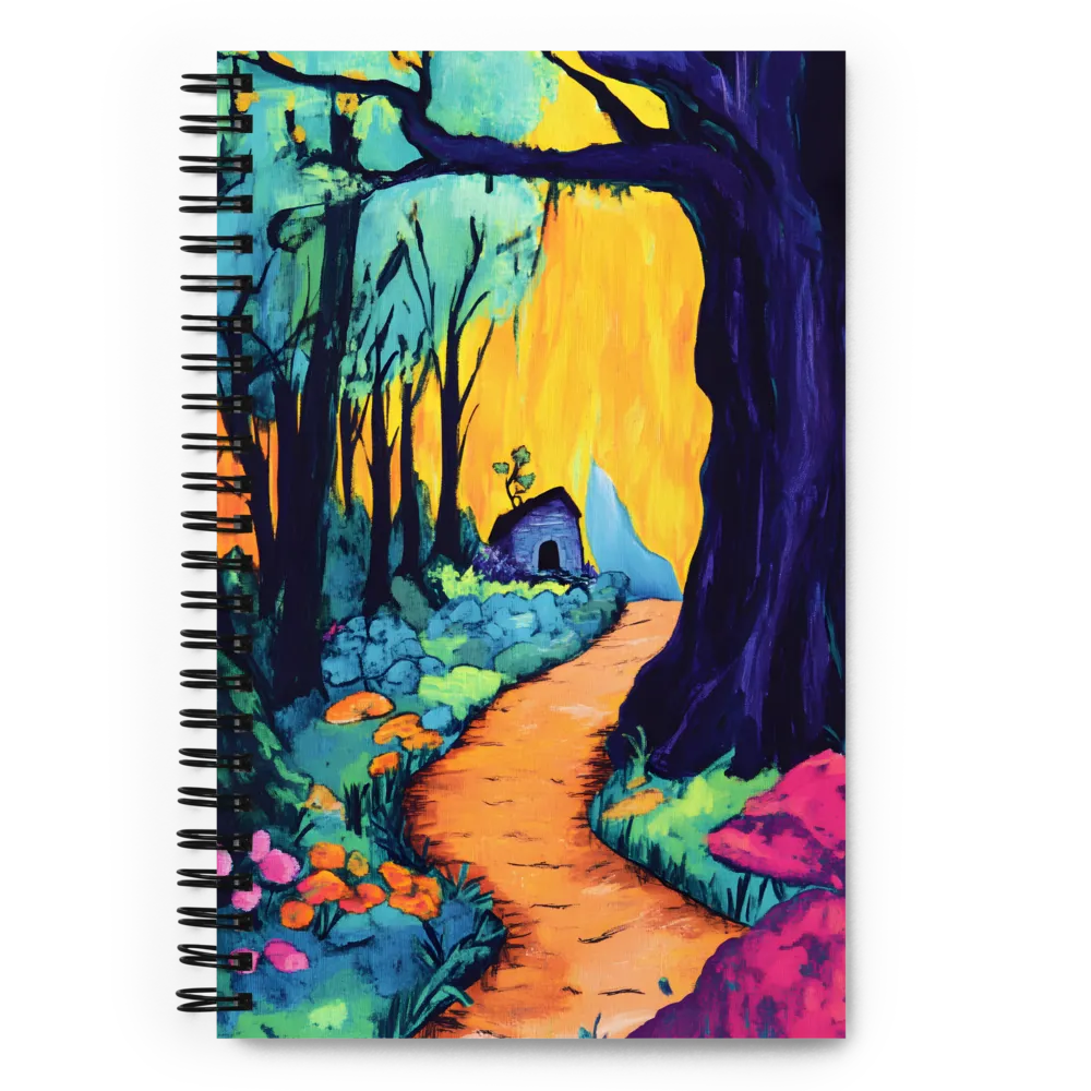 Whimsical Forest Path to Home 
 Spiral Notebook | 140 pages