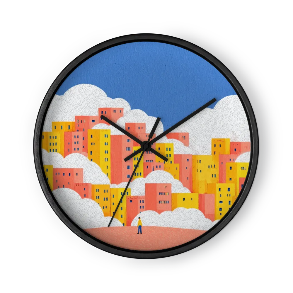 City Above the Clouds | Wall Clock