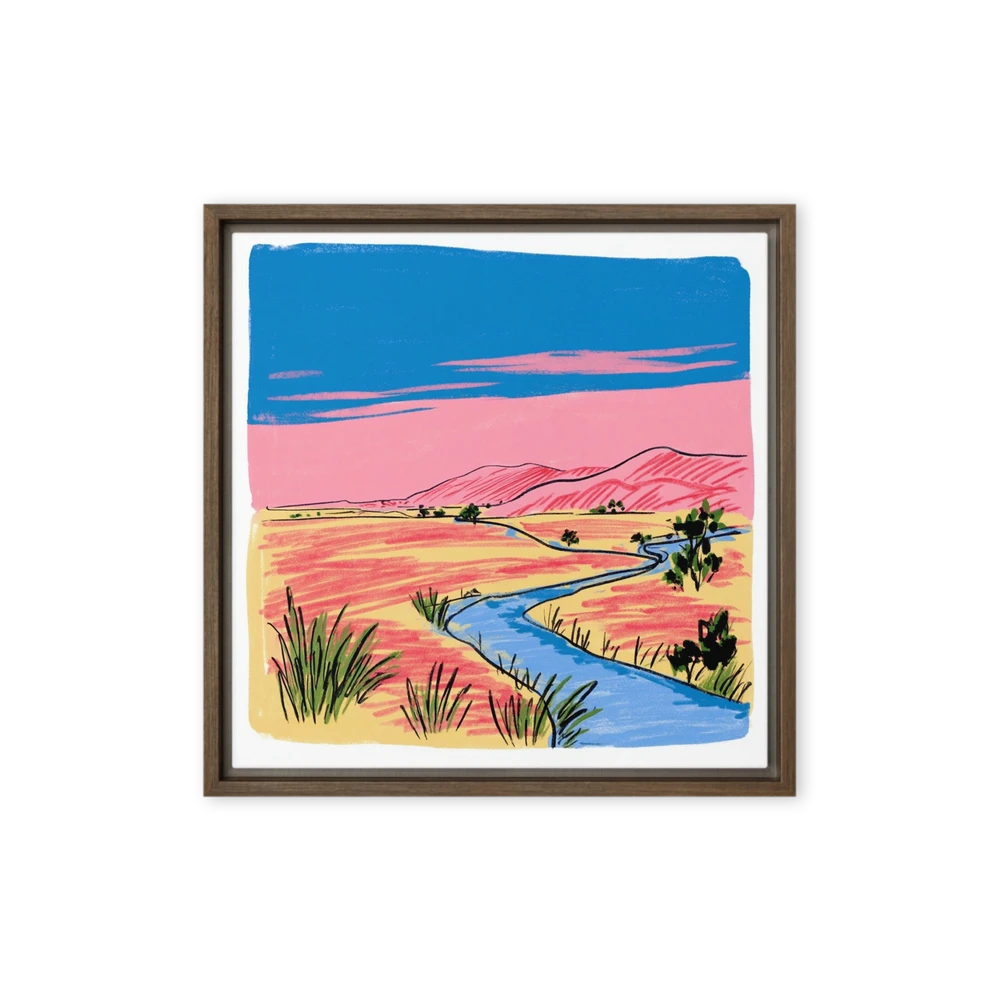 Winding Desert River | Art Print