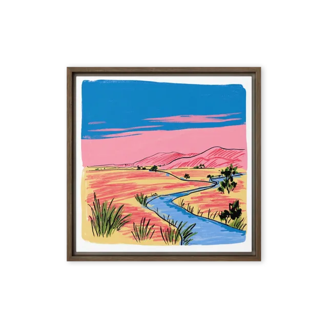 Winding Desert River | Art Print