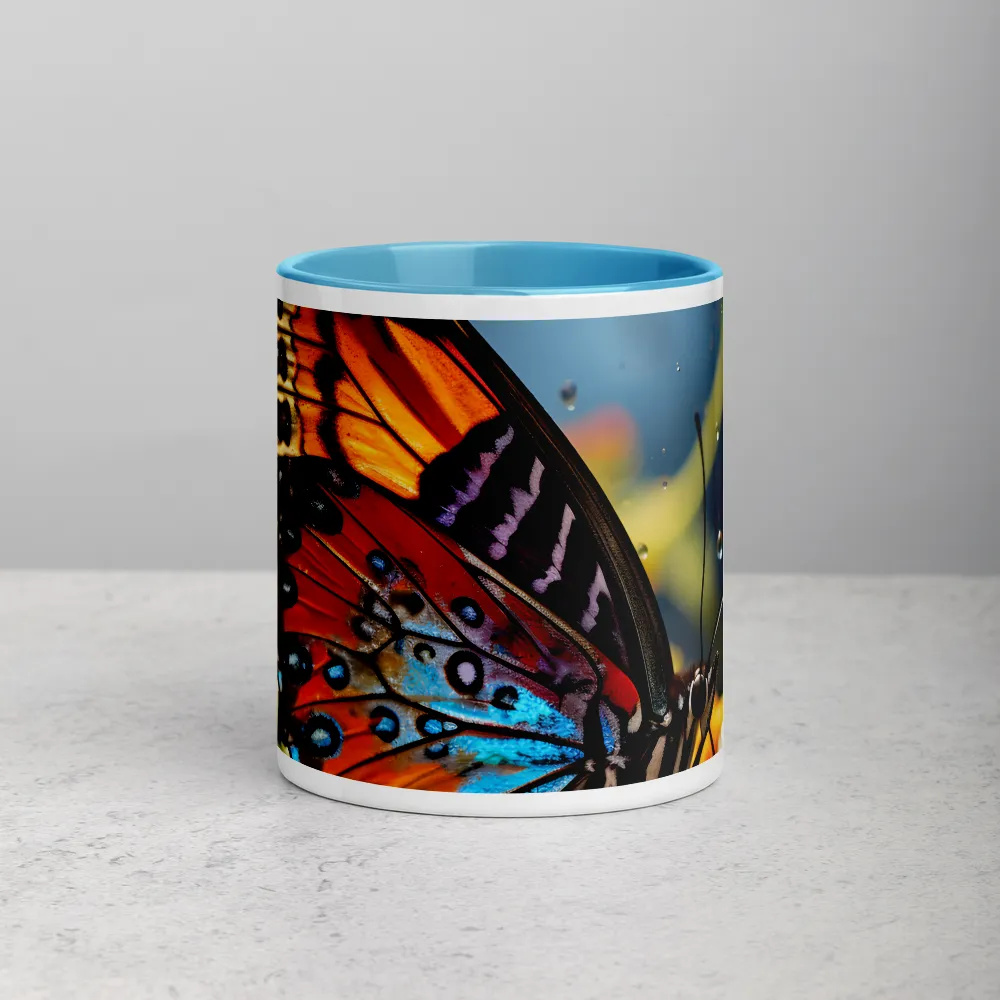 Raindrop Serenade 
 Mug with Green inside