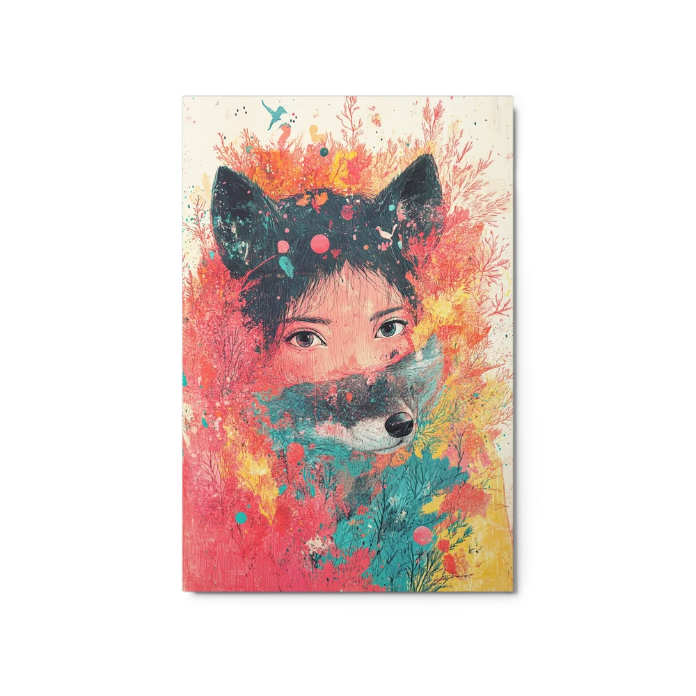 Floral Fox Mask | Art Print