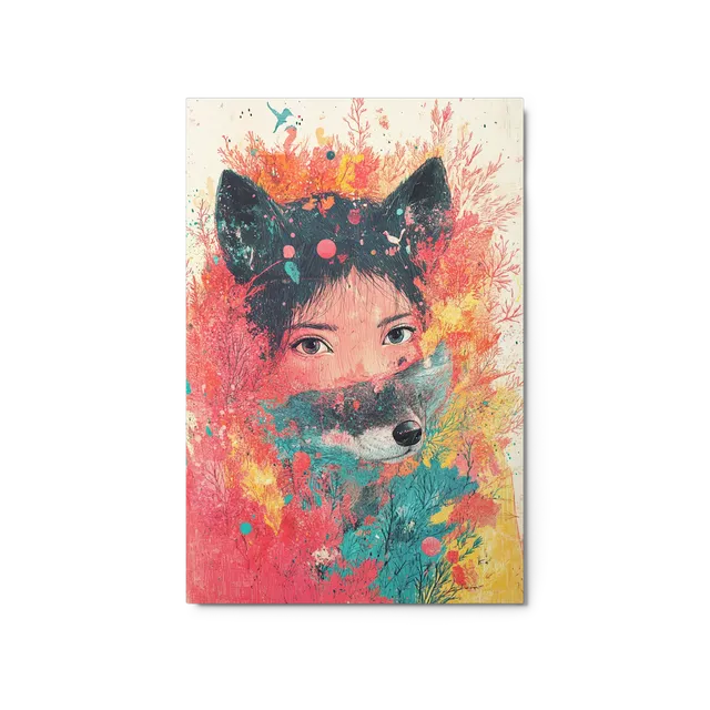 Floral Fox Mask | Art Print