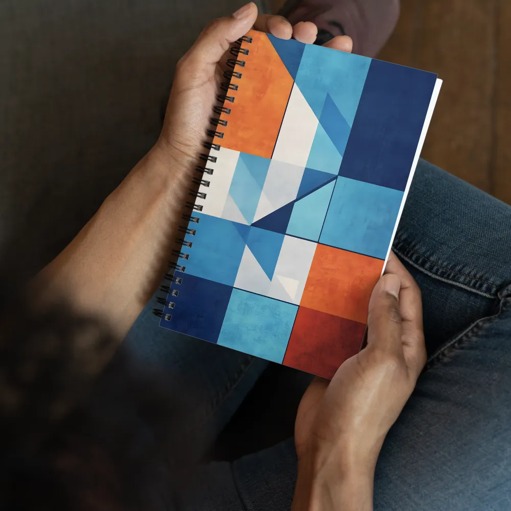 Geometric Color Block Study 
 Spiral Notebook | 140 pages