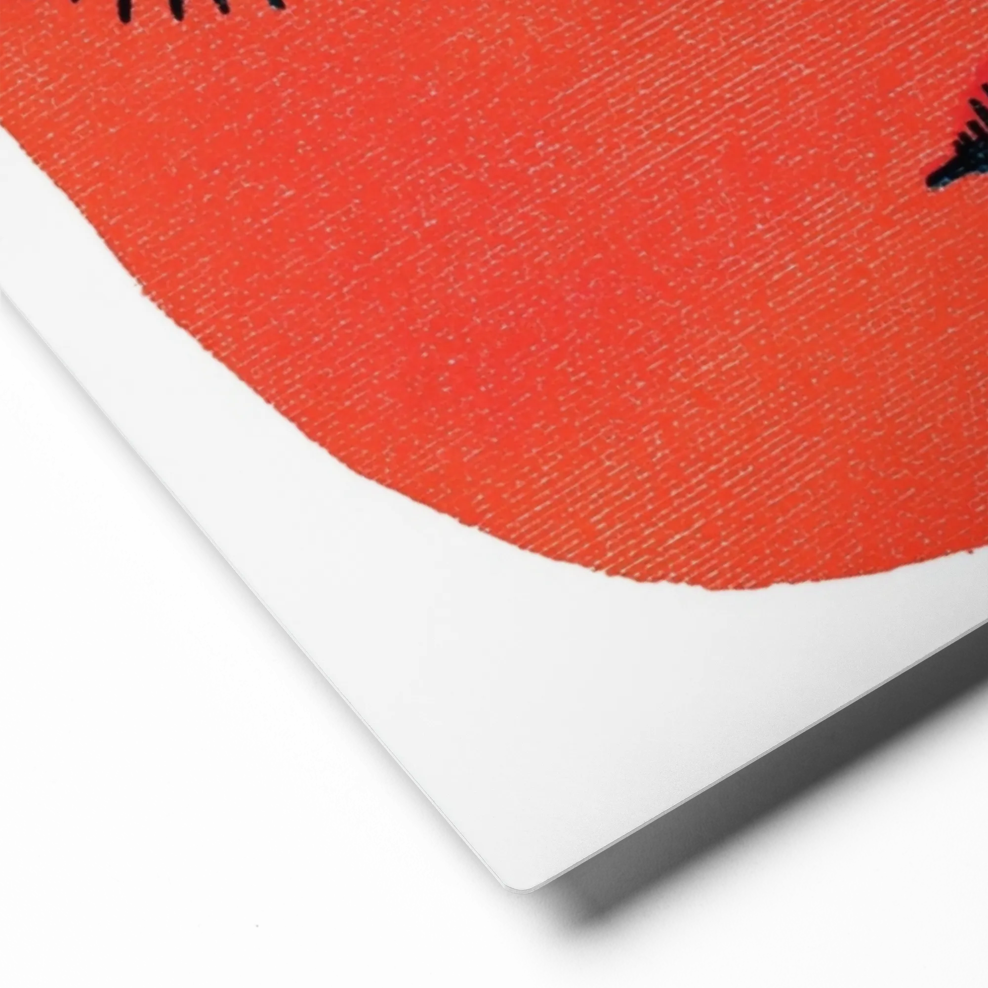 Red Stylized Face | Art Print