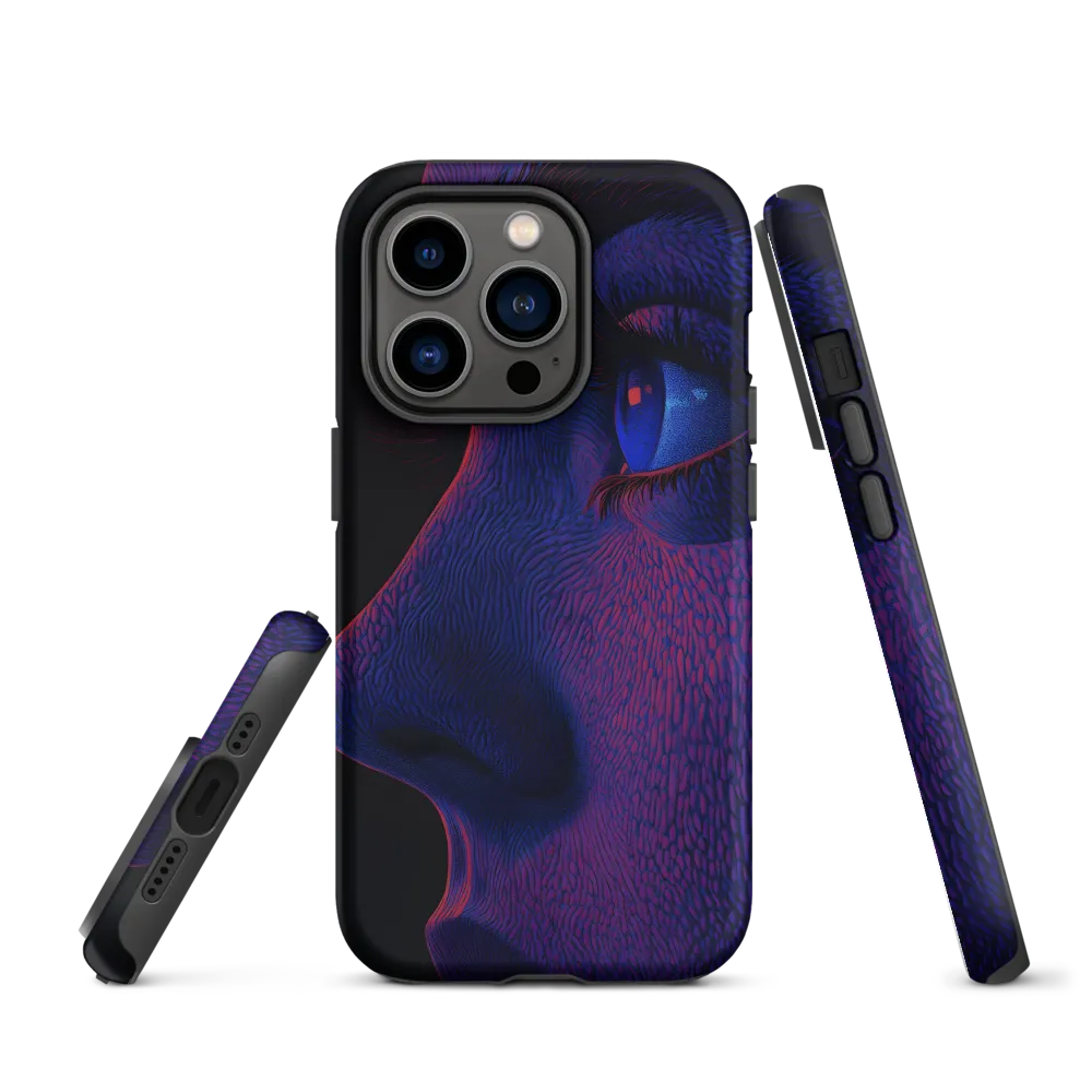 Surreal Digital Portrait of Face | Phone Case