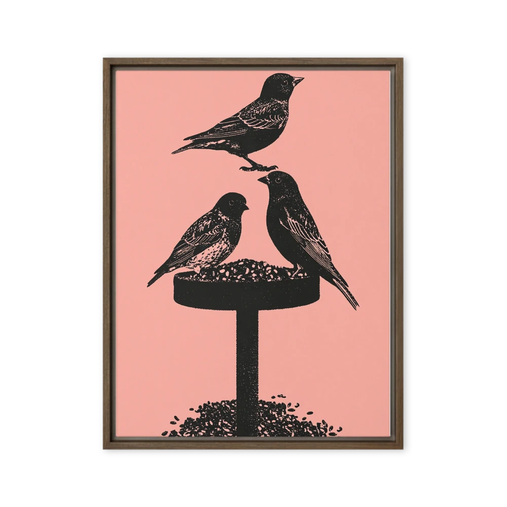 Birds at the Feeder | Art Print